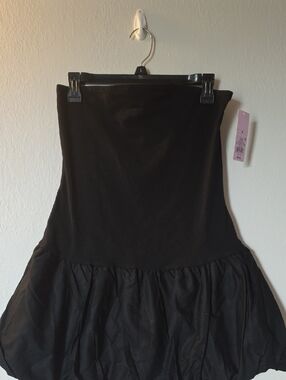 wild fable Black Strapless Dress